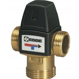 ESBE 31100500 Termostatyczny zawór mieszający VTA322, regulator temperatury 20-43 °C, KVS 1.5, gwint 3/4" zewnętrzny